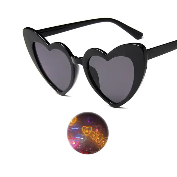 Amour effet spécial lunettes en forme de coeur mode
