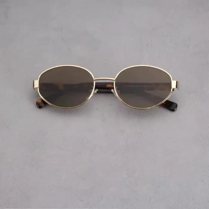 Lunettes de soleil en métal de conception de marque