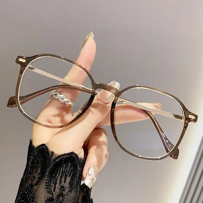 Lunettes de lecture à monture large et tendance, bloquant la lumière bleue