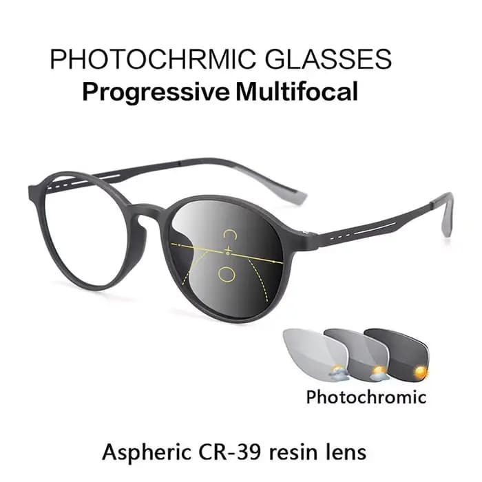 Lunettes de lecture multifocales progressives en alliage métallique pour hommes et femmes, lunettes