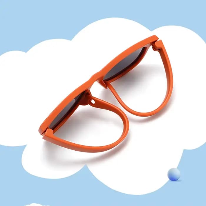 KLASSNUM nouveau-nés enfants lunettes de soleil lentille polarisée cadre Flexible bébé 0-24 mois