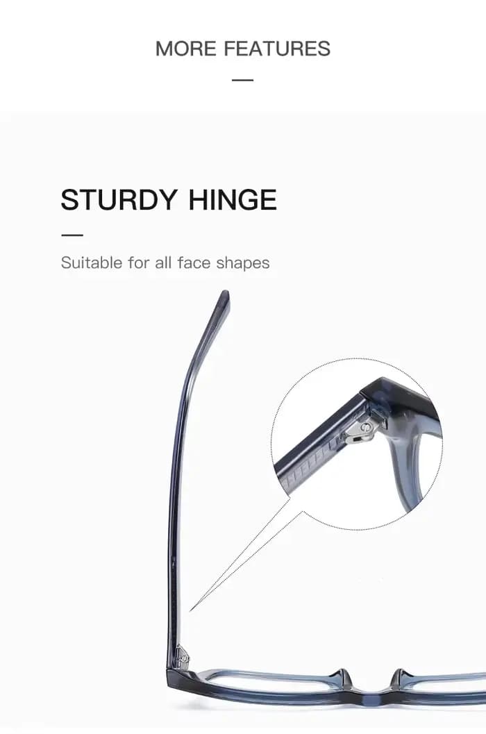 VKYEE carré Simple hommes myopie hypermétropie lunettes Anti-lumière bleue lunettes de lecture peuve
