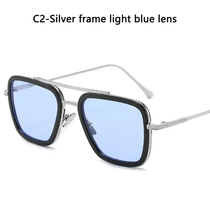 Lunettes de soleil Steam Punk Tony Stark pour hommes et femmes