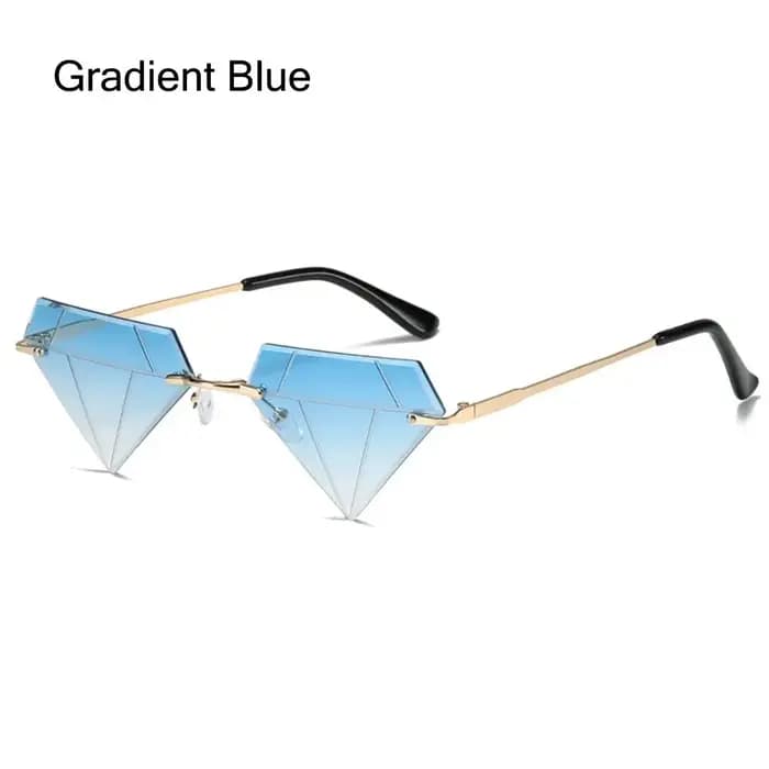 Lunettes de soleil Design en forme de diamant pour femmes et hommes