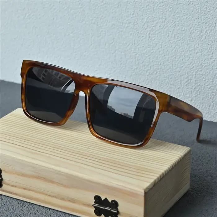 Vazrobe-Lunettes de soleil polarisées noires pour hommes
