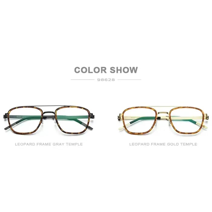 FONEX acétate alliage lunettes cadre hommes marque Design ultraléger carré