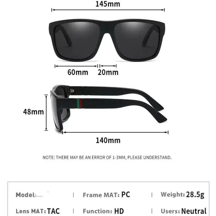 Mode surdimensionné lunettes de soleil polarisées hommes femmes luxe conduite pêche voyage Vintage carré