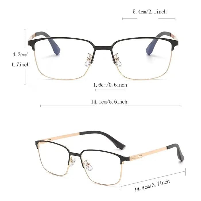 Monture de lunettes carrées pour hommes