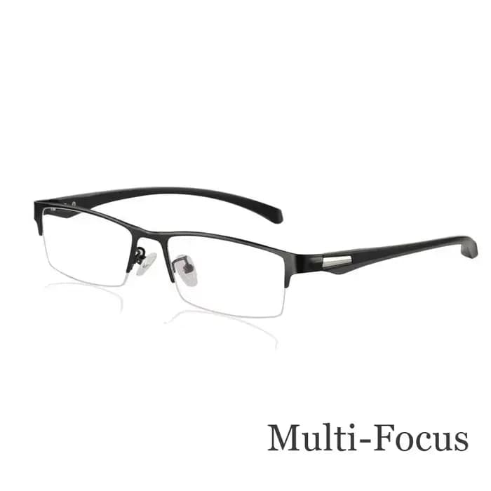 Lunettes de lecture multifocales en titane pour hommes et femmes
