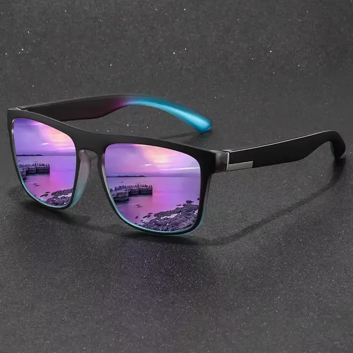 Lunettes de soleil de sport carrées vintage pour hommes et femmes