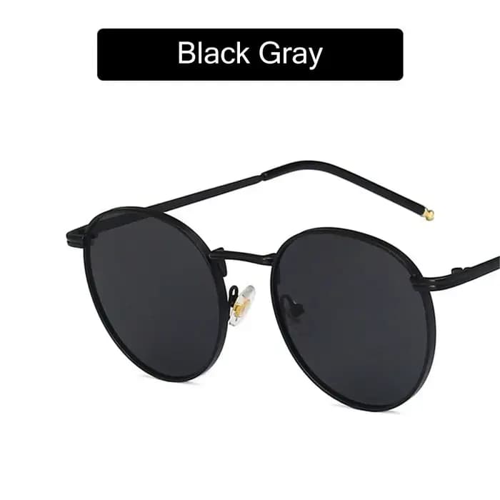 Lunettes de soleil rondes en métal pour femmes et hommes