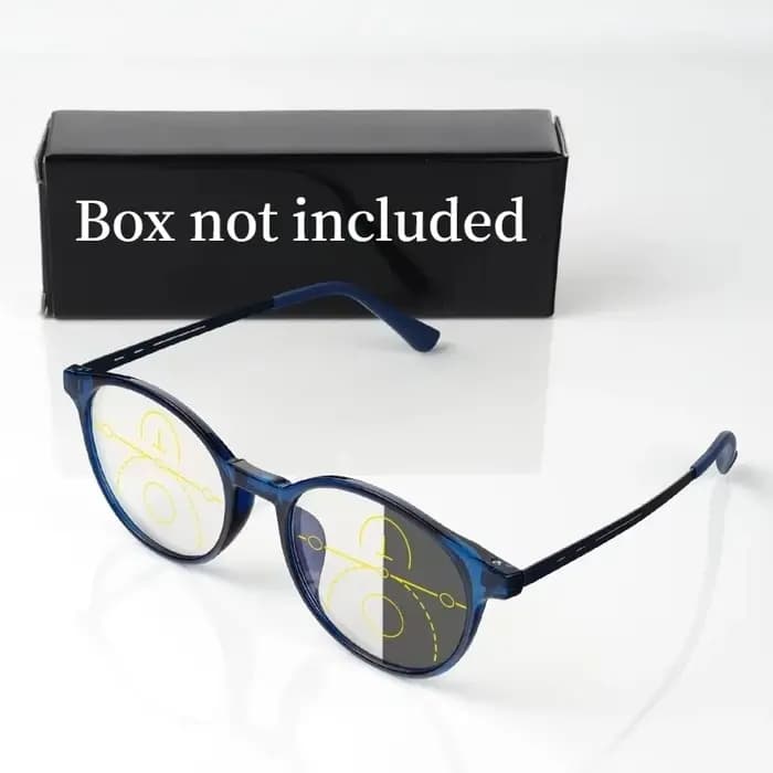Lunettes de lecture photochromiques à monture ronde pour hommes