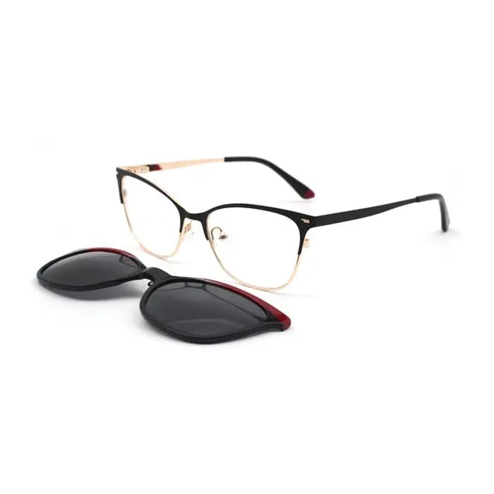 KANDREA 2 en 1 mode lunettes de soleil œil de chat femmes magnétique optique myopie