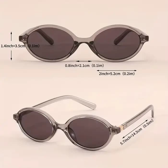 Lunettes ovales de Style Y2K pour femmes et hommes, petite monture, Vintage à la mode avec fonction