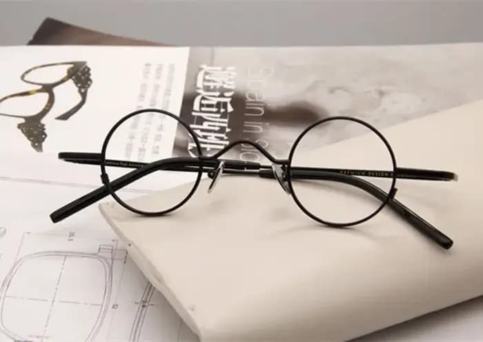 BETSION Super petit 34mm montures de lunettes rondes femmes hommes