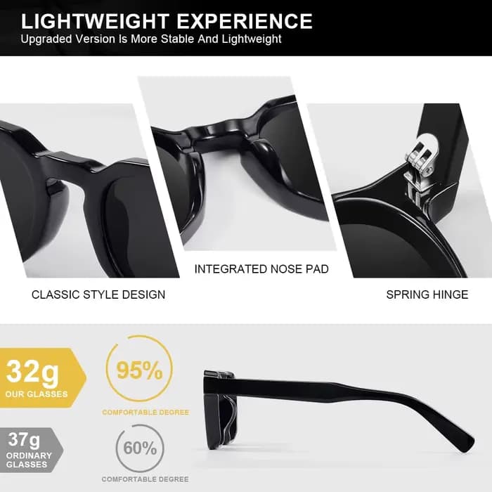 CRIXALIS carré Rivets lunettes de soleil pour femmes hommes Vintage tendance