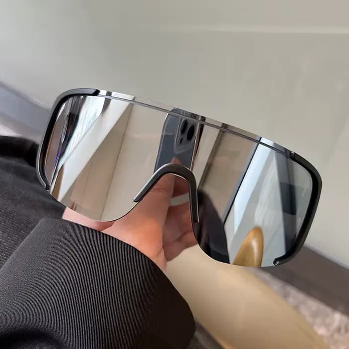 Lunettes de soleil de cyclisme Style Y2K, coupe-vent pour hommes et femmes, lentille réfléchissante
