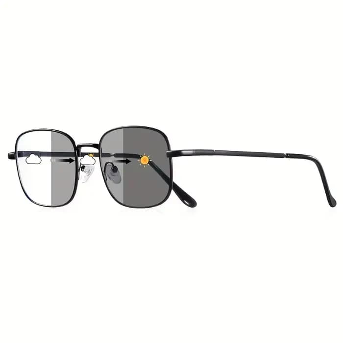 Lunettes photochromiques carrées pour hommes et femmes