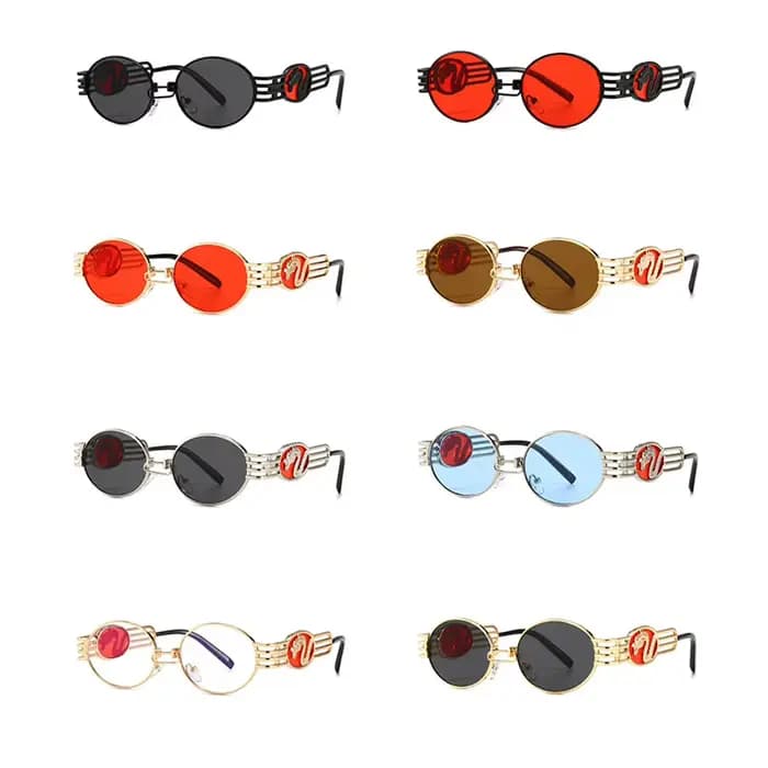 Lunettes de soleil ovales en alliage Mimiyou pour hommes