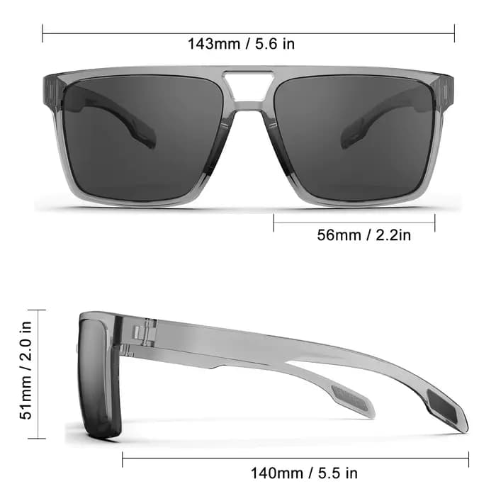 Suukaa-Lunettes de soleil polarisées pour hommes et femmes