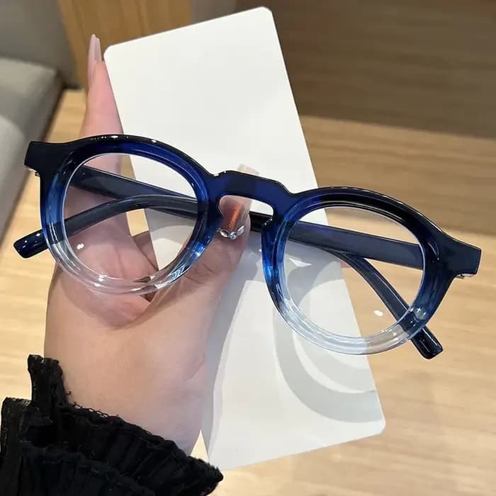 Lunettes rétro européennes et américaines à petite monture ronde