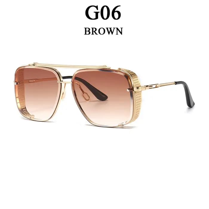 Nouvelles lunettes De Soleil Punk pour hommes mode carré Vintage Steampunk