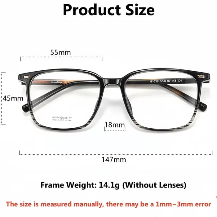 YIMARUILI haut de gamme rétro ovale hommes lunettes ultra-léger mode TR90 grande taille optique Pres