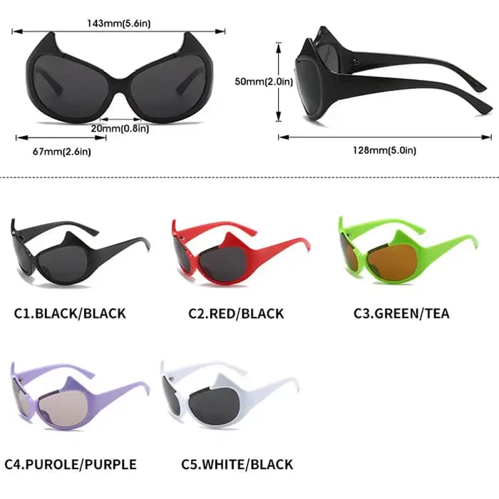 Sexy Gotham lunettes de soleil yeux de chat femmes Vintage marque de luxe Design mode Punk
