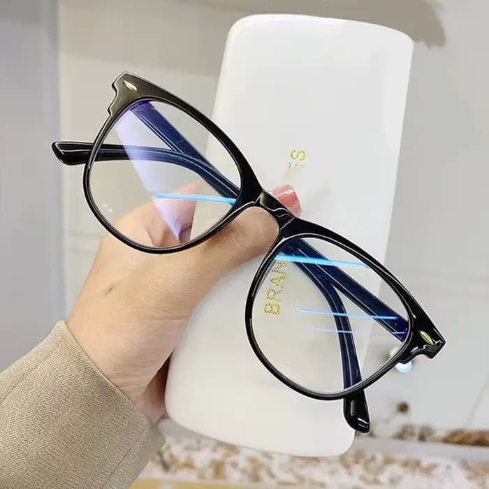 Monture de lunettes d'ordinateur transparente pour hommes et femmes, lunettes anti-lumière bleue, lu