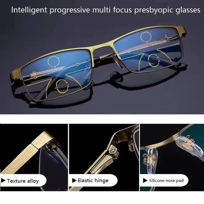 Lunettes de lecture multifocales progressives pour hommes et femmes
