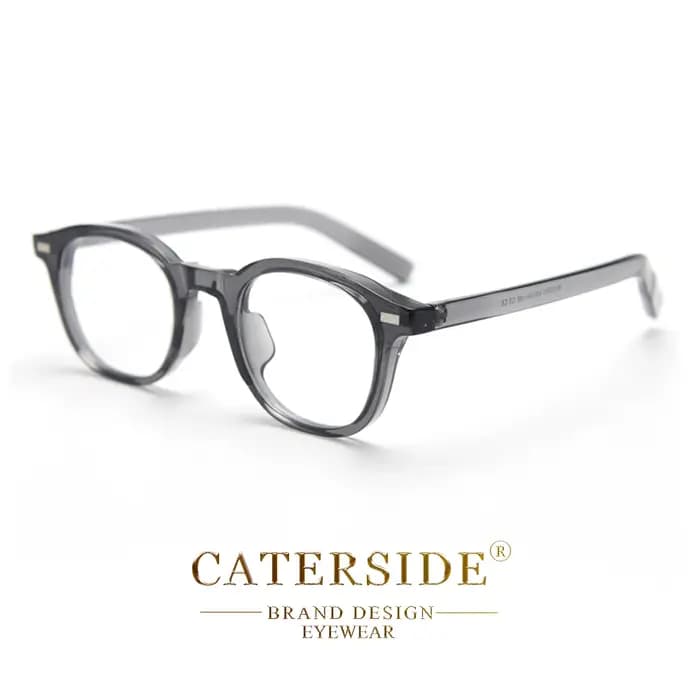 Caterside Vintage carré plaine verre lunettes hommes femmes TR90 cadre haute qualité