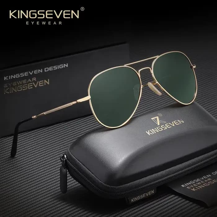KINGSEVEN – lunettes de soleil polarisées pour hommes, UV400, style aviation, classiques, Vintage, p