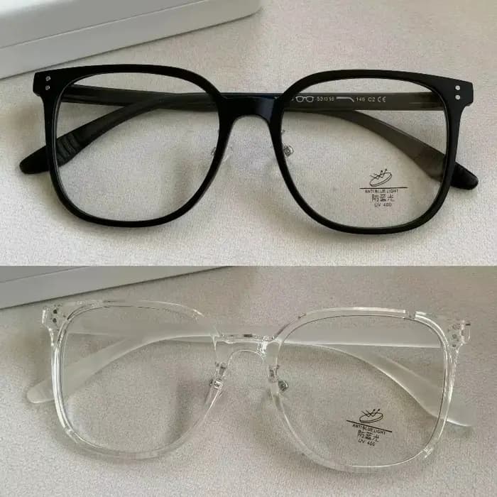 Monture de lunettes transparente tendance pour femmes et hommes