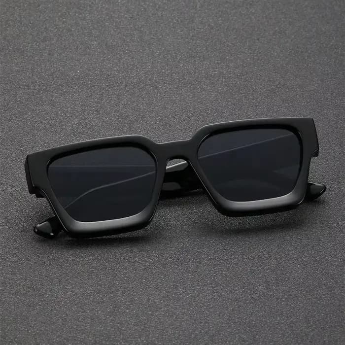 Lunettes de soleil de luxe rétro noires Millionaire Shades pour hommes