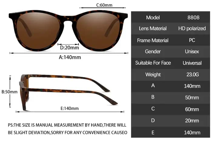 Lunettes de soleil polarisées tendance pour femmes