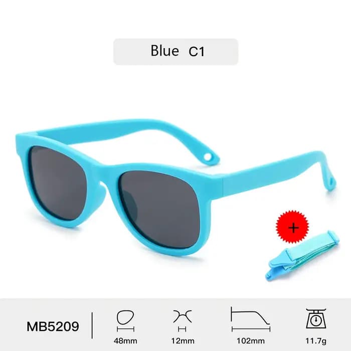 KLASSNUM nouveau-nés enfants lunettes de soleil lentille polarisée cadre Flexible bébé 0-24 mois
