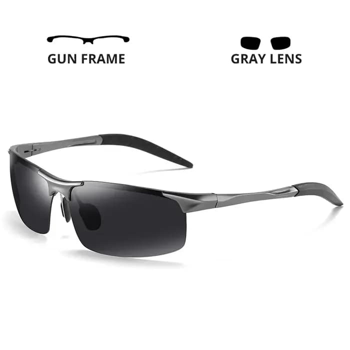 Lunettes de soleil polarisées de luxe en aluminium 2026 pour homme