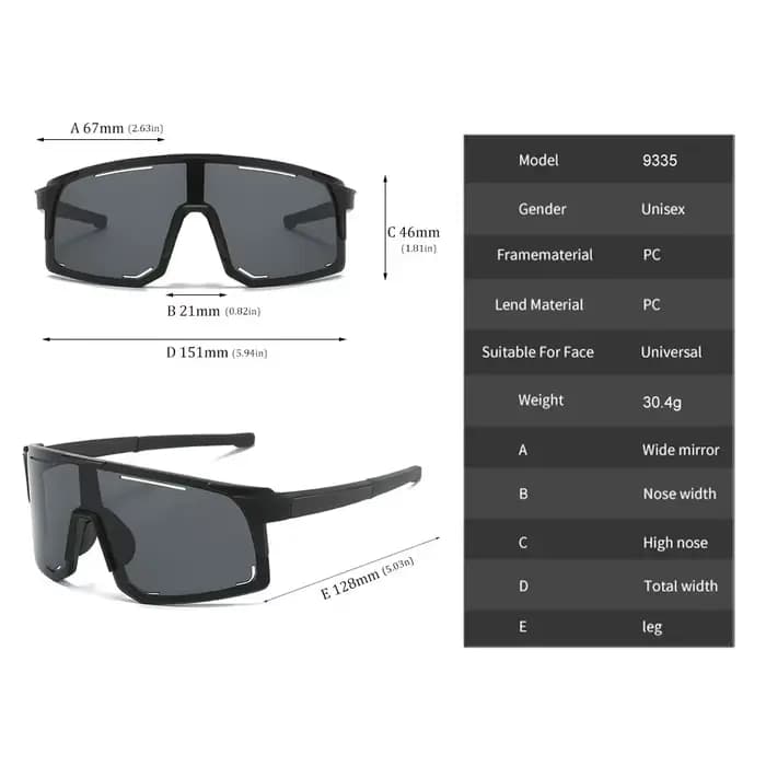 Lunettes de soleil de cyclisme