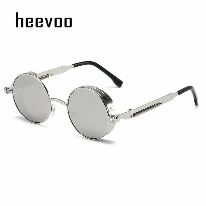 Lunettes de soleil steampunk en métal pour hommes et femmes