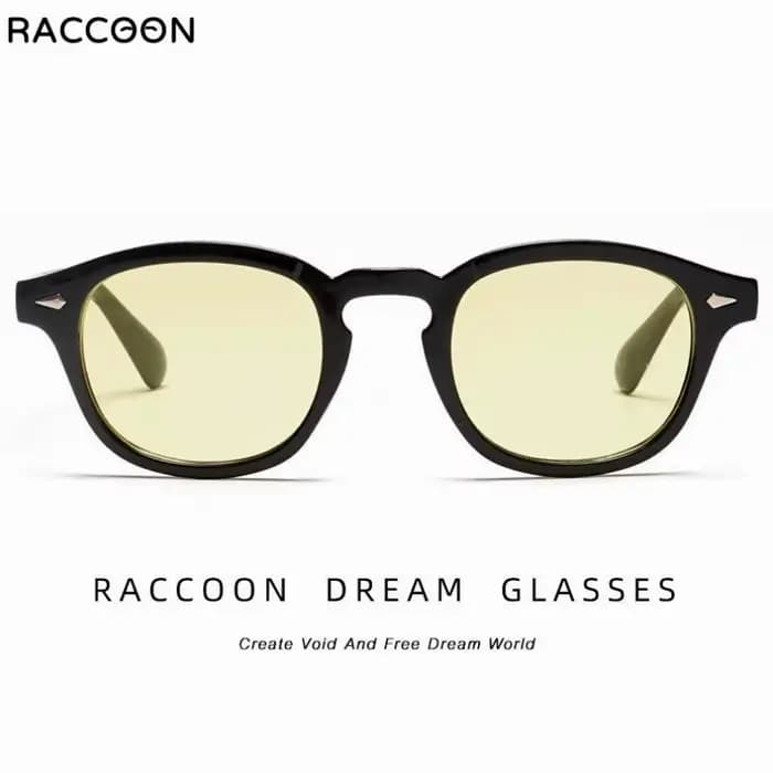 Lunettes de soleil rondes à rivets Johnny Depp