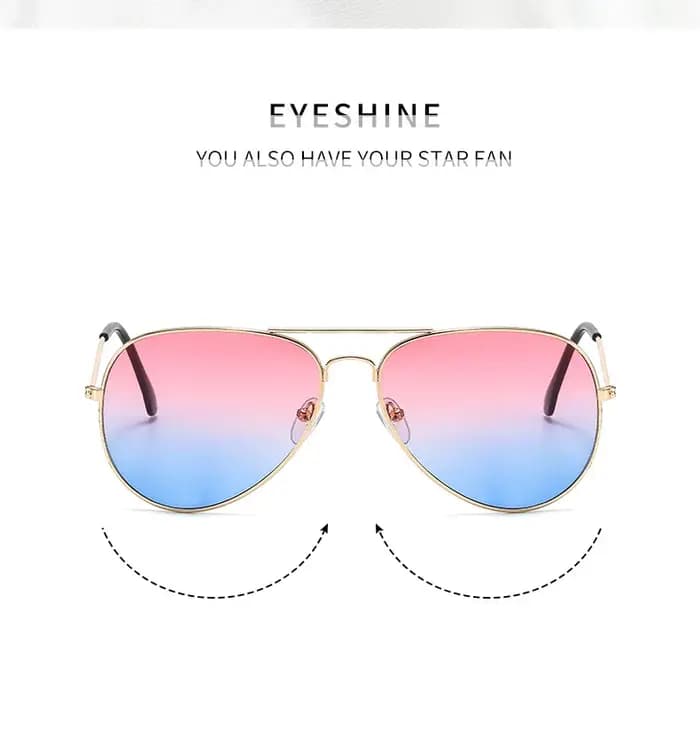 Lunettes de soleil aviateur rétro classiques à double pont, verres dégradés UV400, monture métallique, pour hommes et femmes, protection solaire, plage, conduite