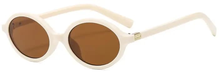 Lunettes de soleil léopard ovales unisexes