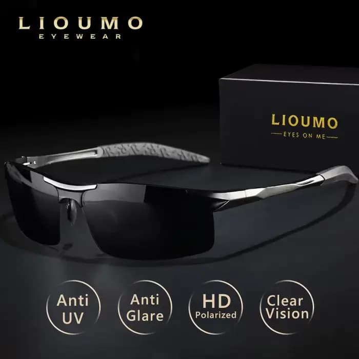 Lunettes de soleil polarisées de luxe en aluminium 2026 pour homme, vision jour et nuit, anti-ébloui