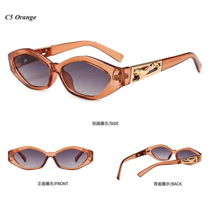 Lunettes de soleil Mimiyou rétro œil de chat pour femme