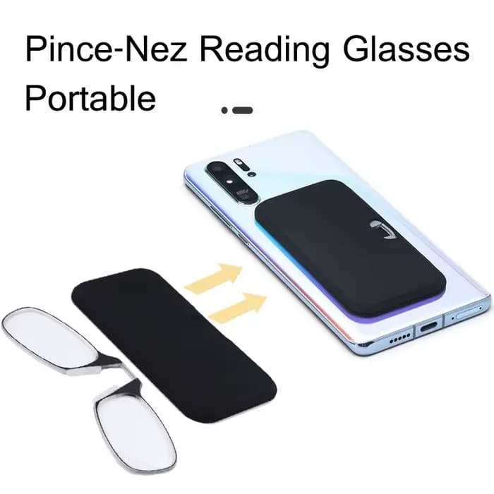 Pince-nez lunettes de lecture portables sans monture ultra-mince
