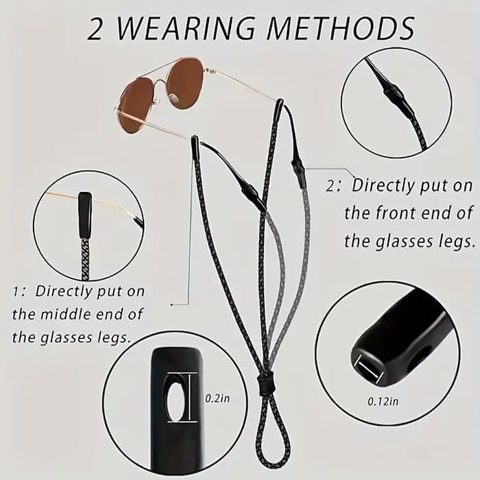 Sangle de lunettes, gardez facilement vos lunettes autour du cou