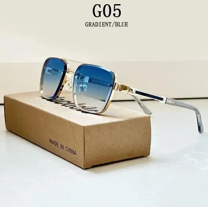 2025 Lunettes De Soleil carrées hommes luxe Vintage
