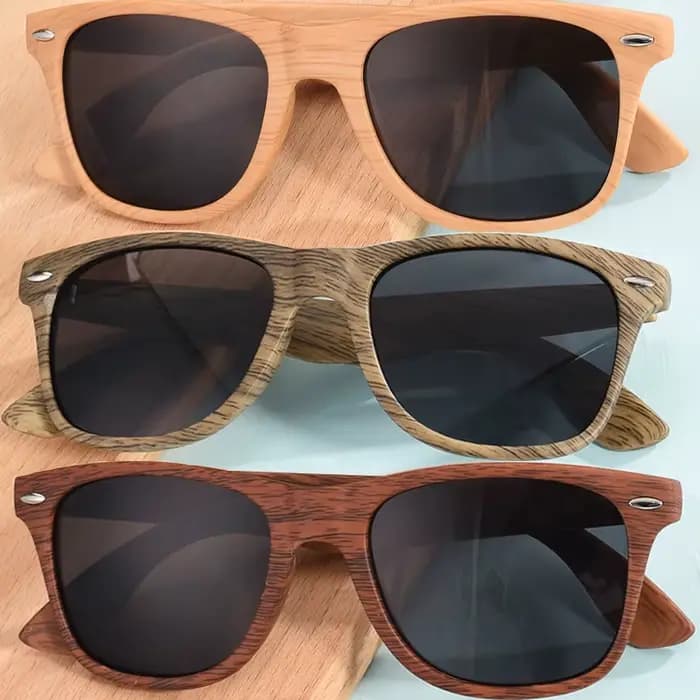 Lunettes de soleil vintage unisexes en bois pour hommes