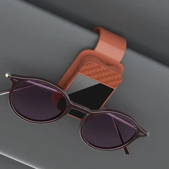 Support de lunettes à clipser sur pare-soleil de voiture, matériau ABS durable, clip de rangement pour lunettes de soleil à maintien ferme, pour la plupart des modèles de véhicules