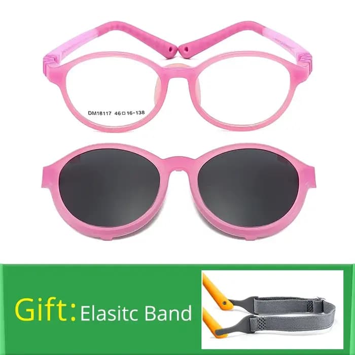 Ralferty détachable enfant pince sur lunettes de soleil polarisées UV montures